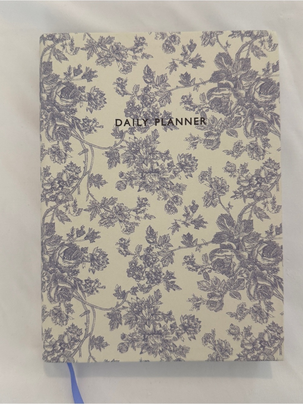 Urban Outfitters blue toile daily planner